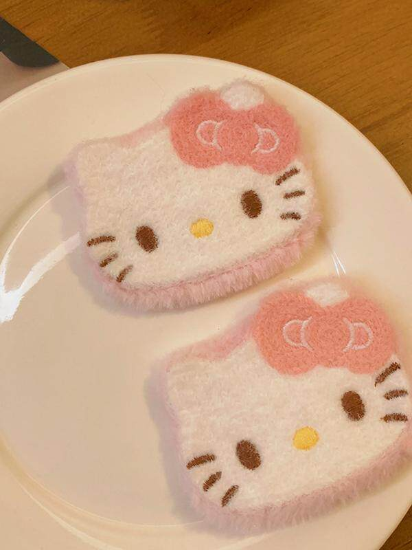 Pink Kitty Plush Hair Clip  MOE0024