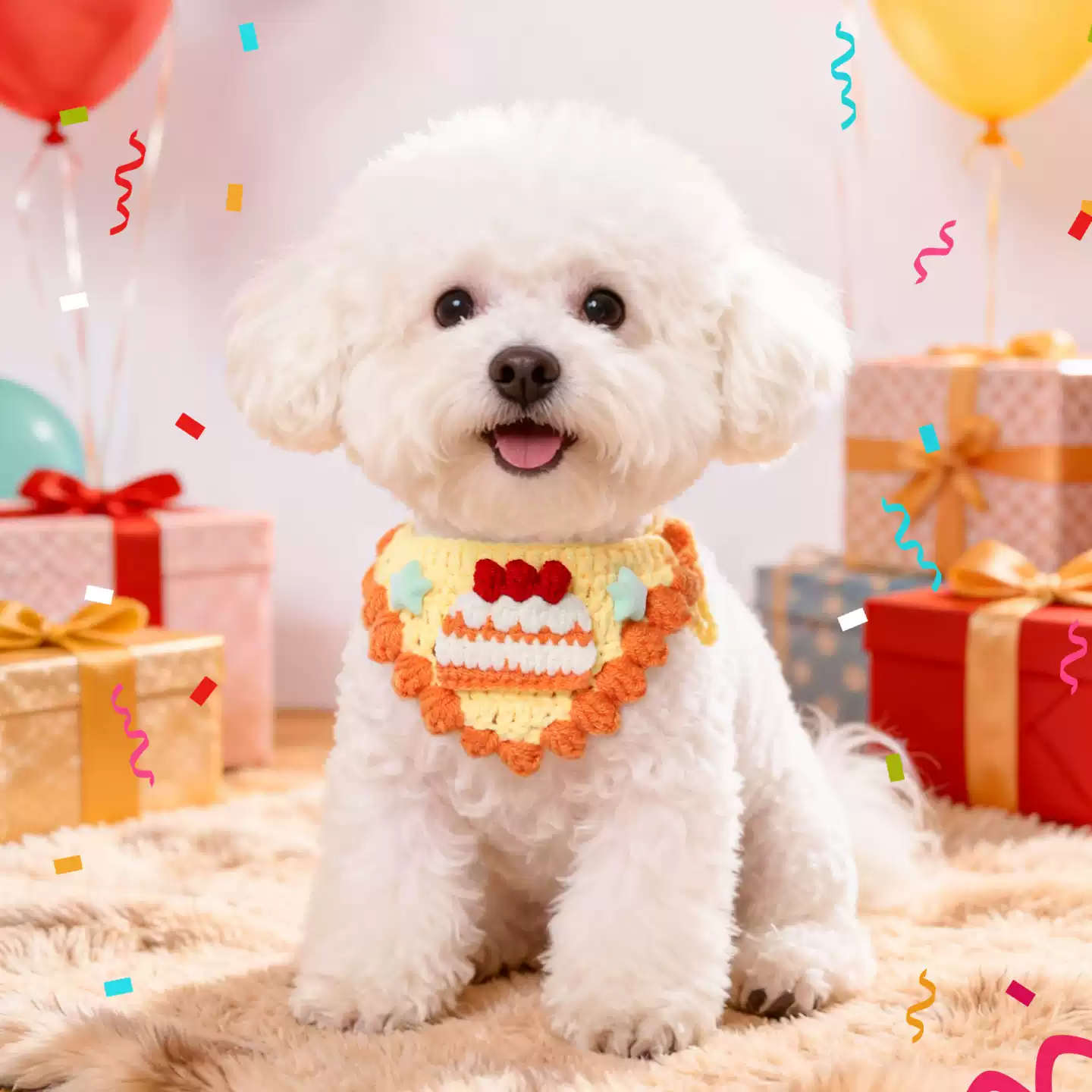 Starry Cake Bandana / Cream Cake Bandana MOE0016