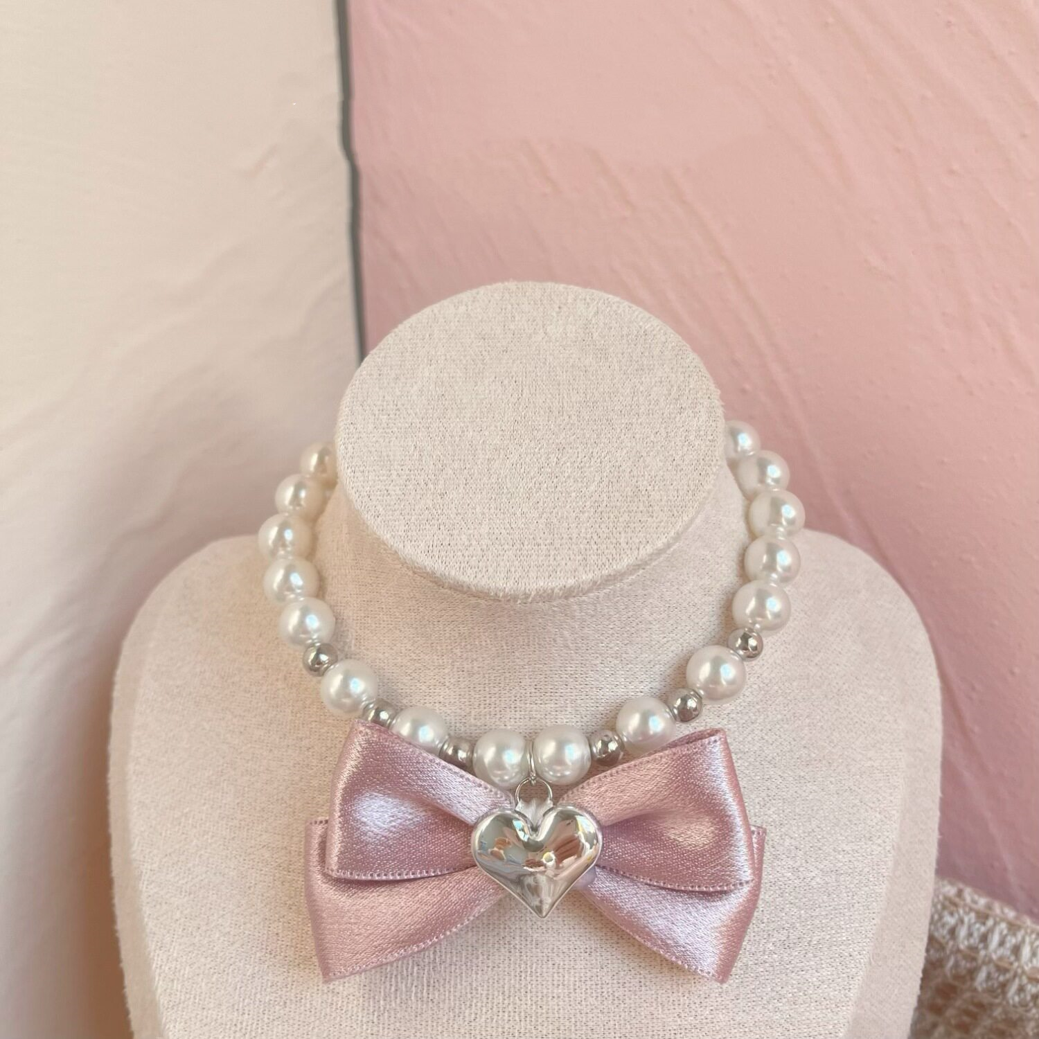 Bowknot pearl necklace MOE0001