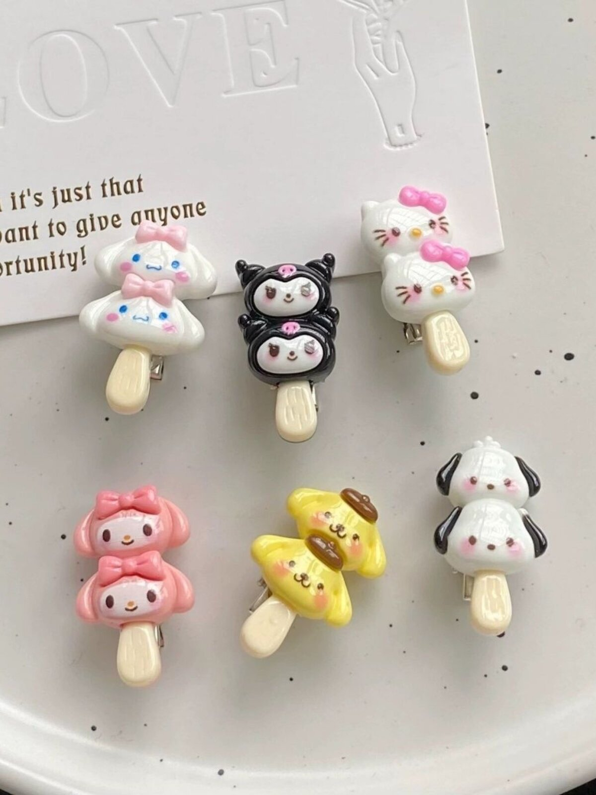 Cute Mini Cartoon Hair Clips  MOE0027