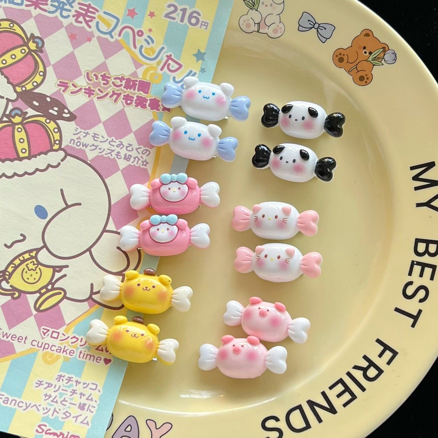 Cute Mini Candy Hair Clips  MOE0026