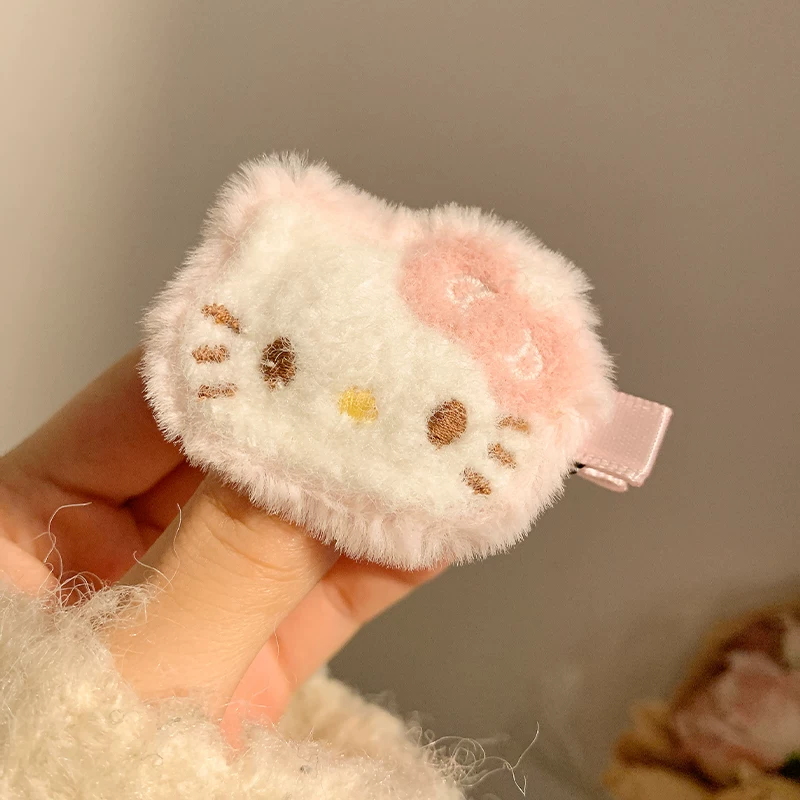 Pink Kitty Plush Hair Clip  MOE0024