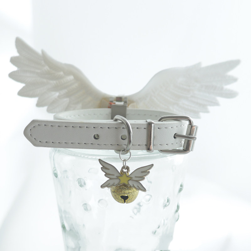 Handmade Winged Cute Bell Pet Collar for Dogs & Cats  MOE0012