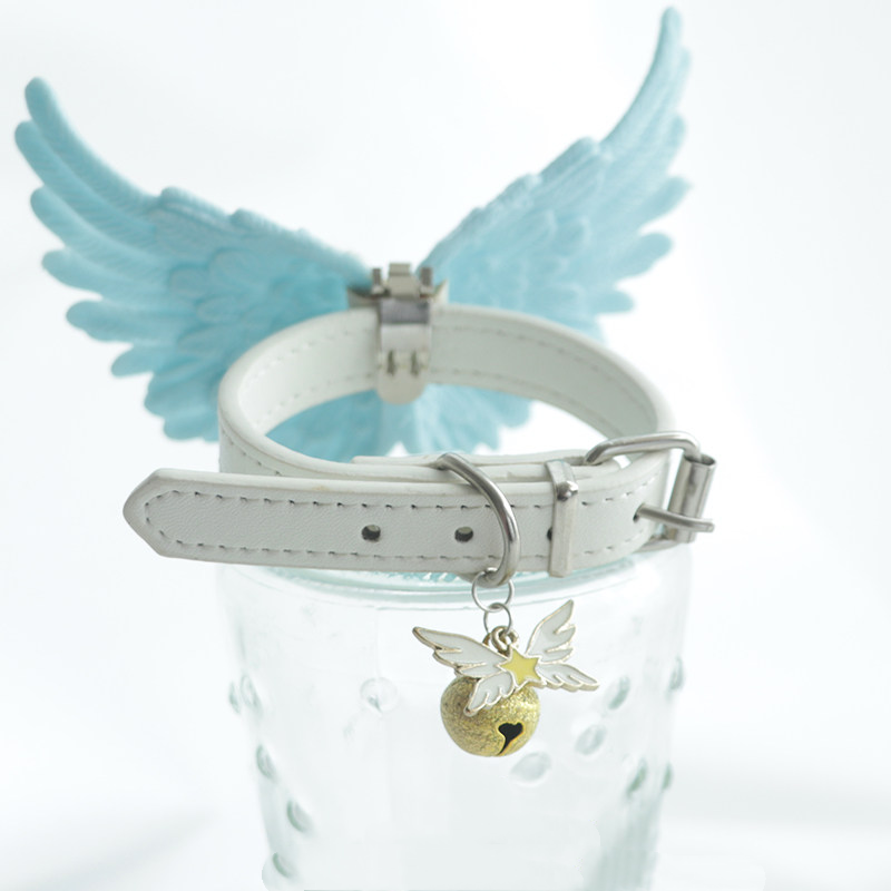 Handmade Winged Cute Bell Pet Collar for Dogs & Cats  MOE0012