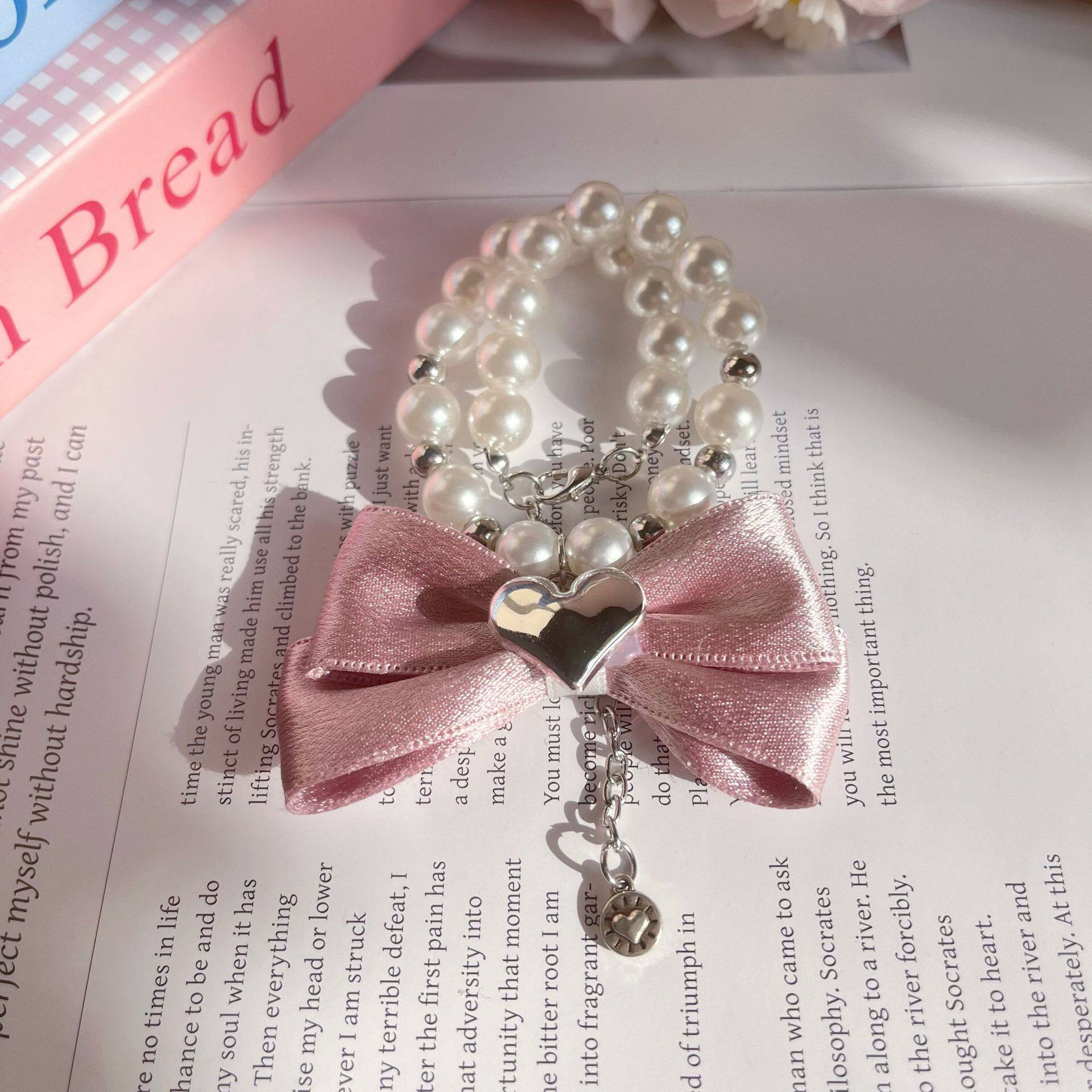 Bowknot pearl necklace MOE0001