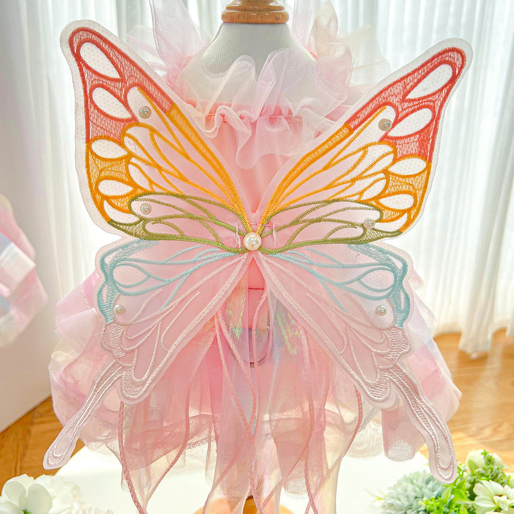 Pet Princess Wedding Dress – Butterfly Fairy Pet Gown  MOE0032