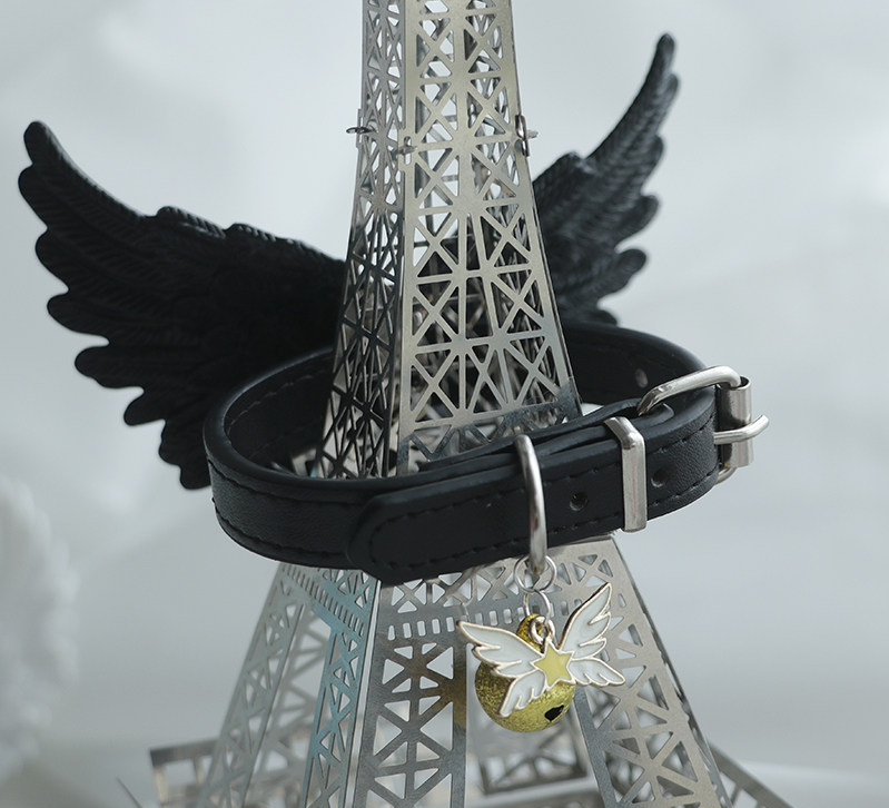 Handmade Winged Cute Bell Pet Collar for Dogs & Cats  MOE0012