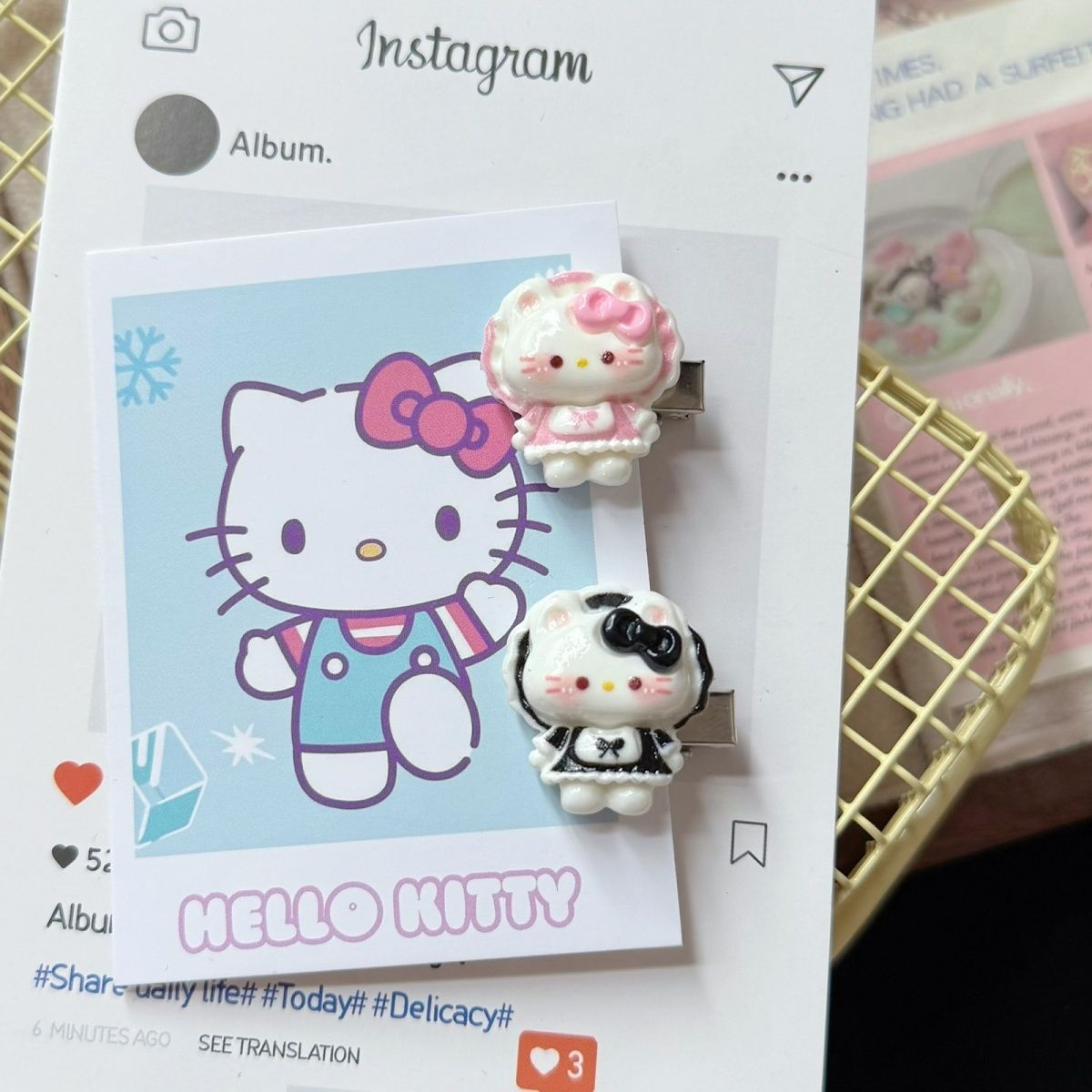 Cute Mini cat Hair Clips  MOE0029