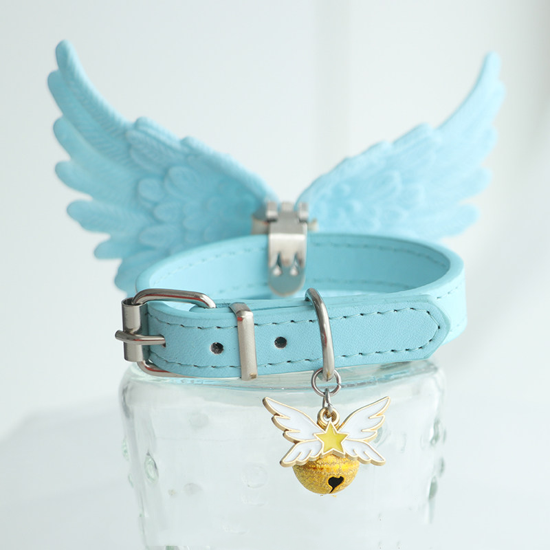 Handmade Winged Cute Bell Pet Collar for Dogs & Cats  MOE0012