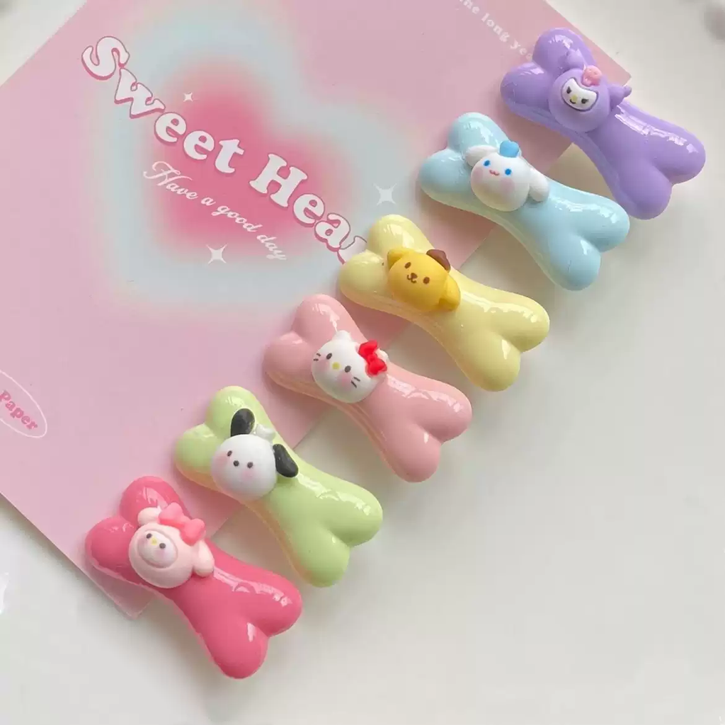 Cute Mini bone Hair Clips  MOE0028