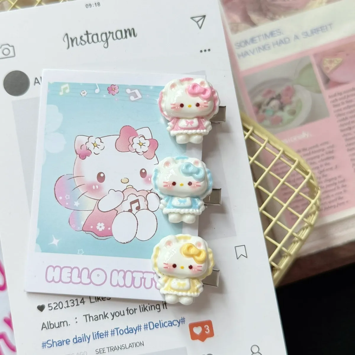 Cute Mini cat Hair Clips  MOE0029
